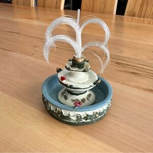 Christmas village fountain